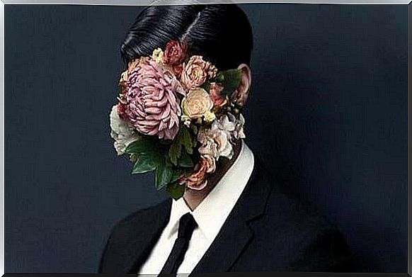 Flowers on the face