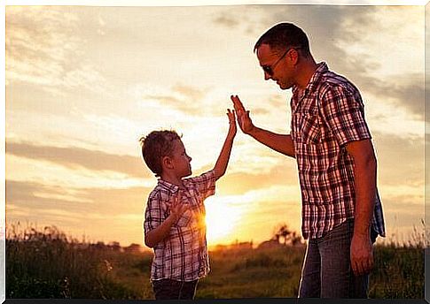 son and father overweight